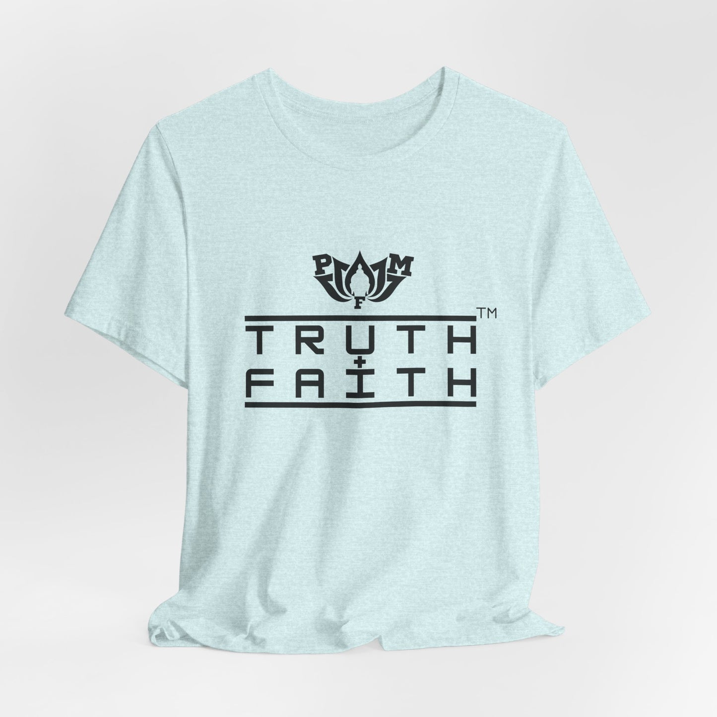 PMF Truth + Faith Graphic Tee — Minimalist Spiritual Logo T-Shirt