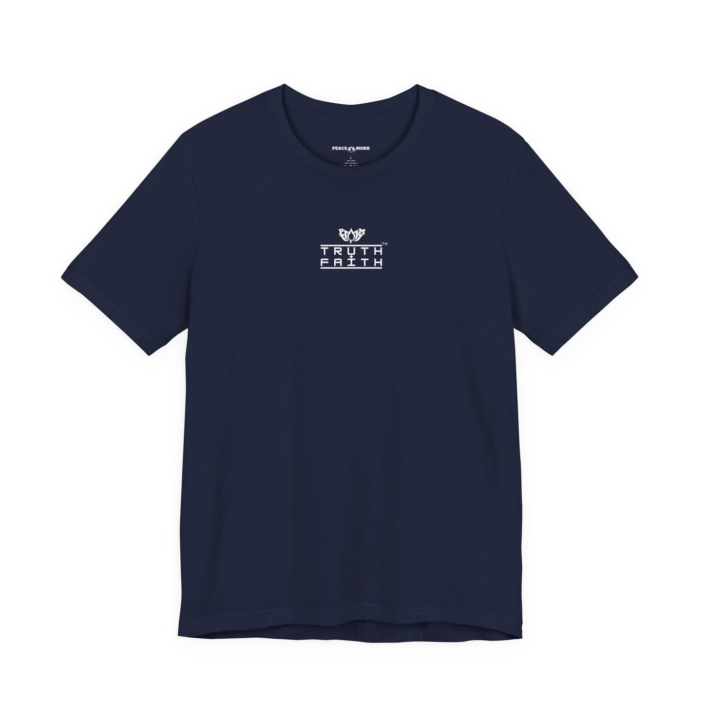Truth + Faith Graphic Tee — Minimalist PMF Logo T-Shirt- Dark Colors
