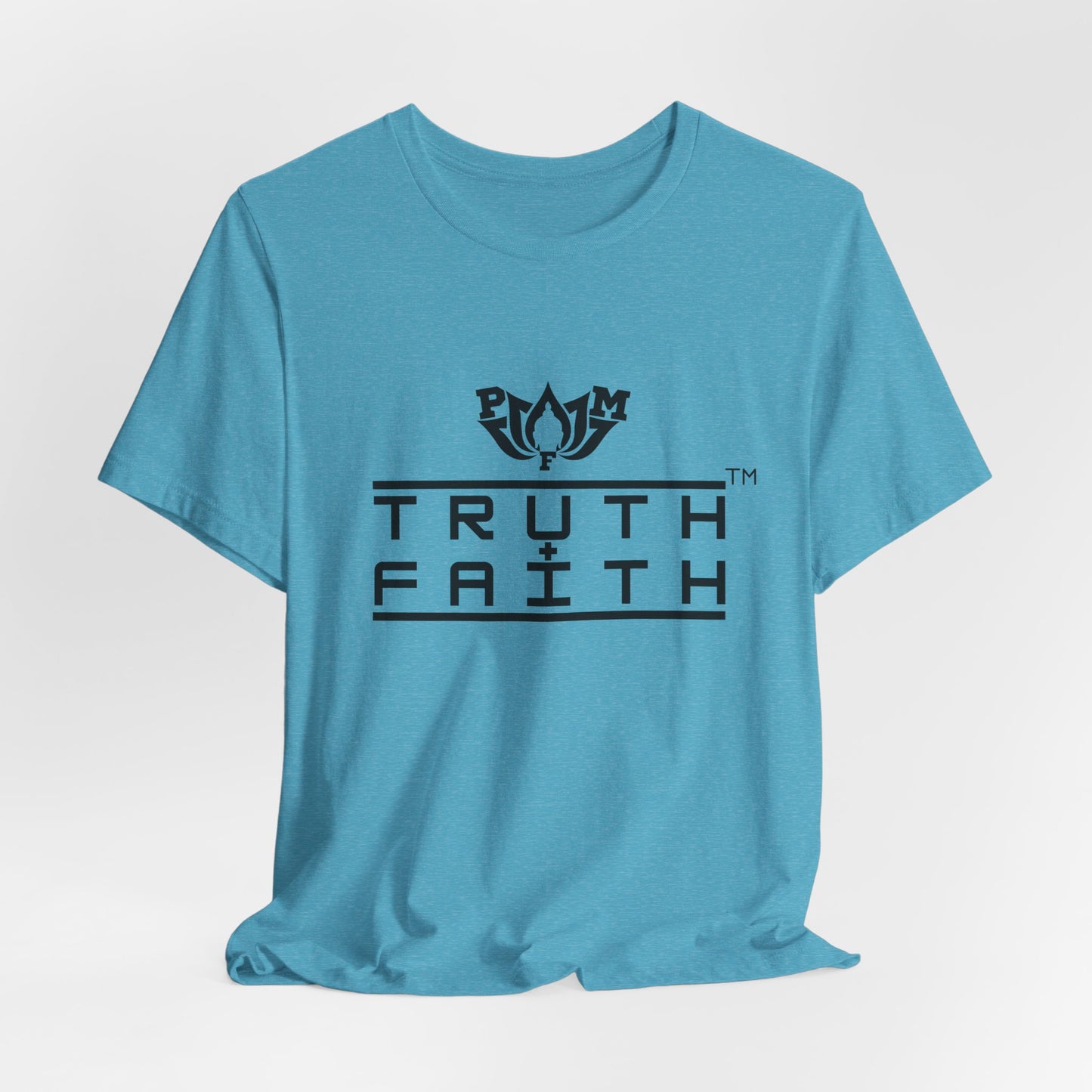 PMF Truth + Faith Graphic Tee — Minimalist Spiritual Logo T-Shirt