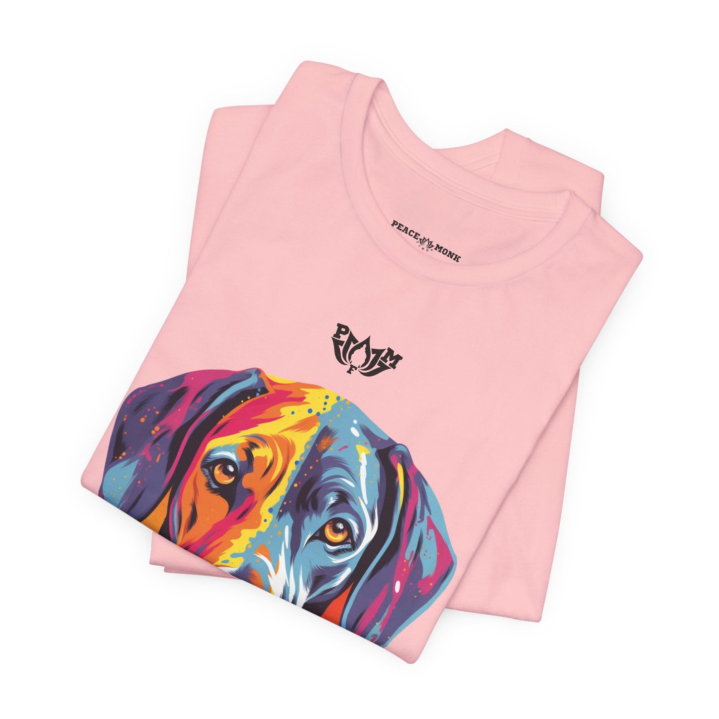 PMF Colorful Dog Portrait T-Shirt- PeaceMonkFinds