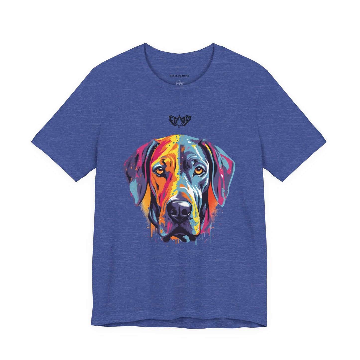 PMF Colorful Dog Portrait T-Shirt- PeaceMonkFinds