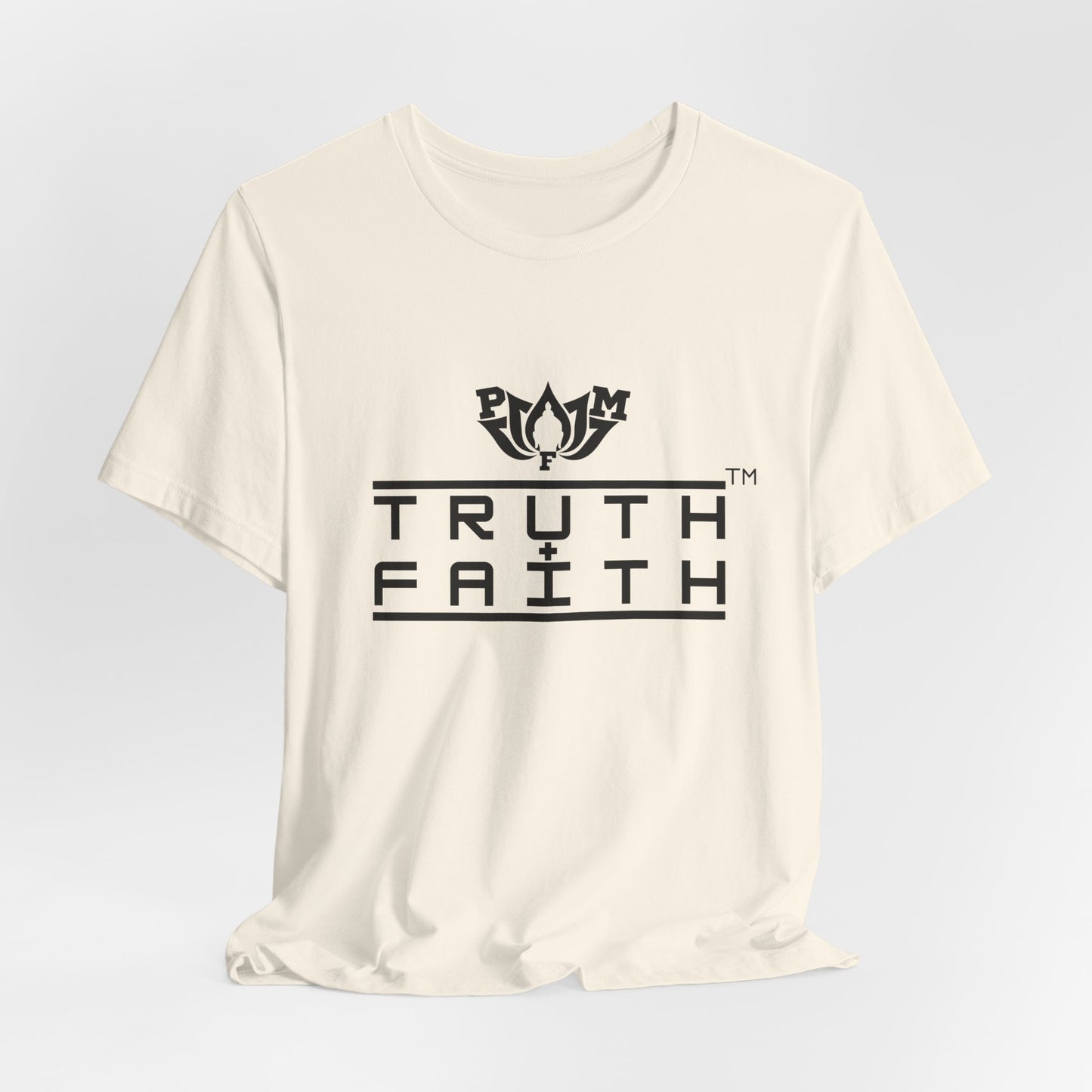 PMF Truth + Faith Graphic Tee — Minimalist Spiritual Logo T-Shirt