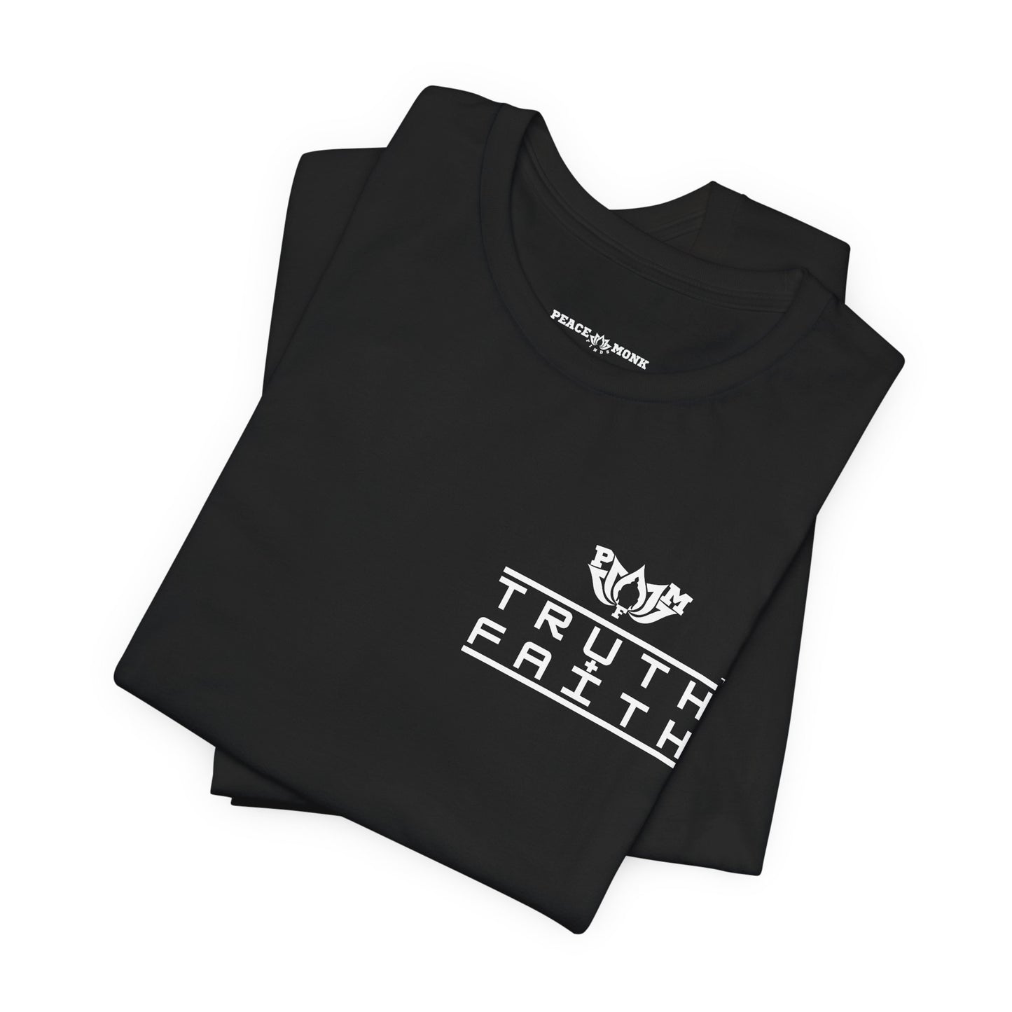 PMF Truth + Faith Graphic Tee — Minimalist PMF Logo T-Shirt- Dark Colors