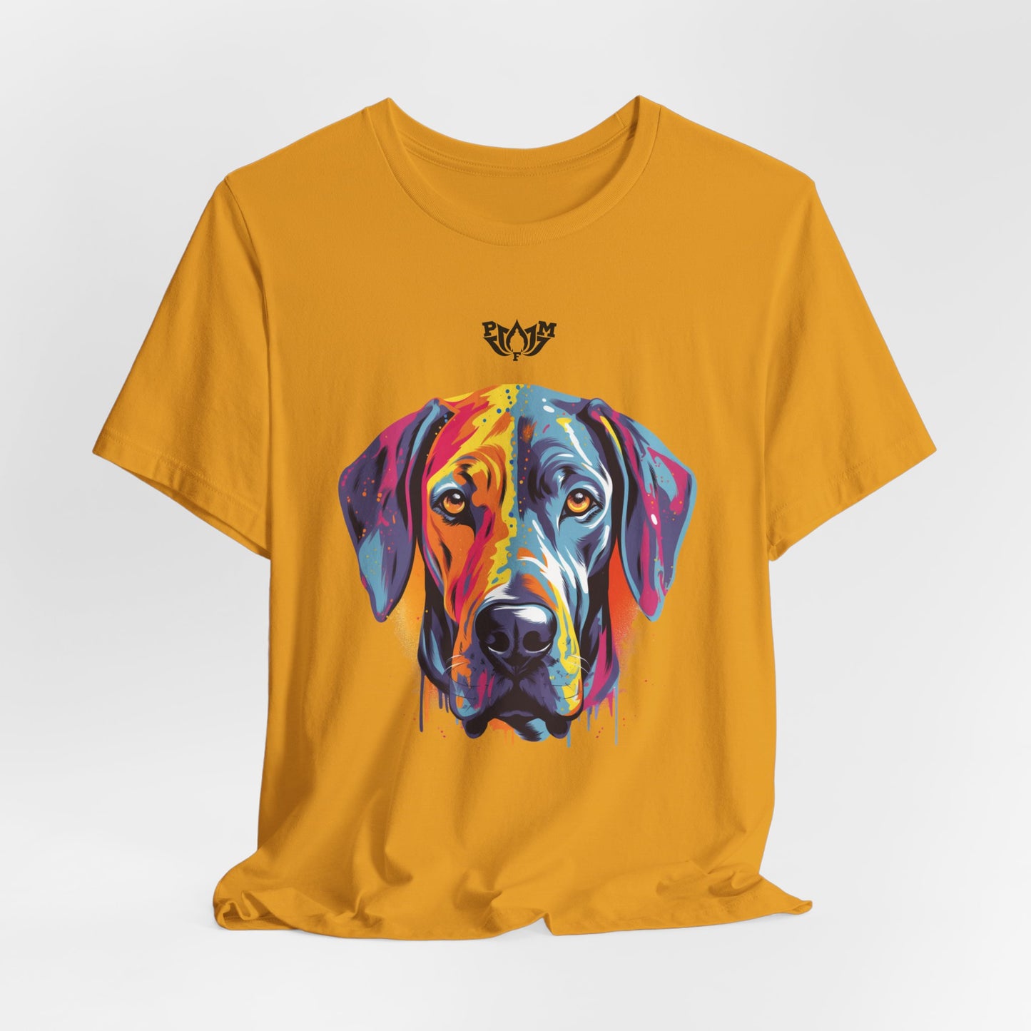 PMF Colorful Dog Portrait T-Shirt- PeaceMonkFinds