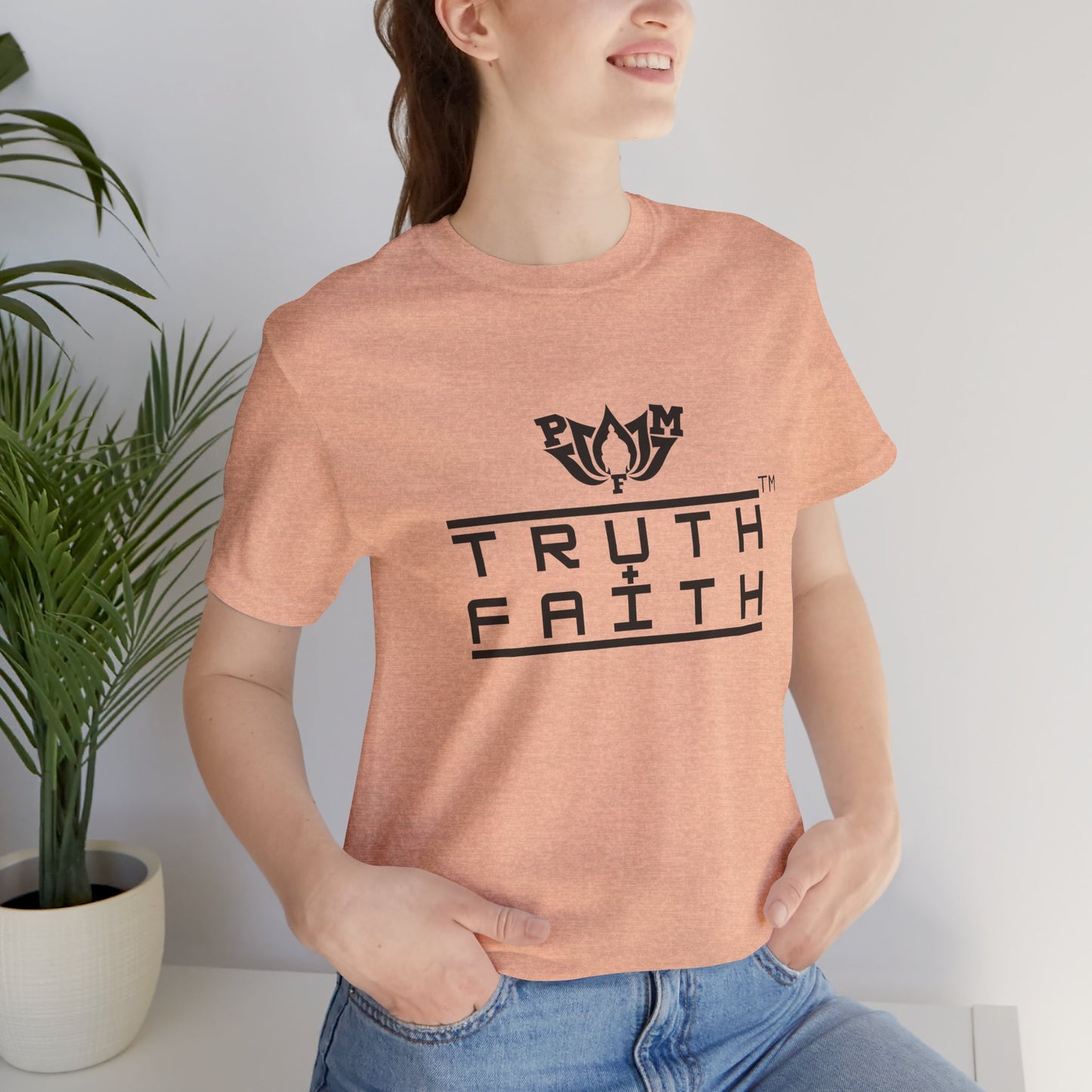 PMF Truth + Faith Graphic Tee — Minimalist Spiritual Logo T-Shirt