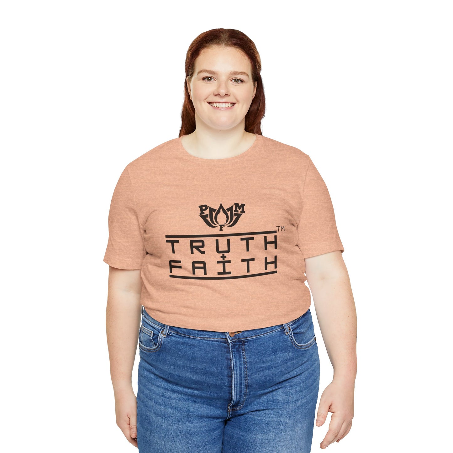 PMF Truth + Faith Graphic Tee — Minimalist Spiritual Logo T-Shirt