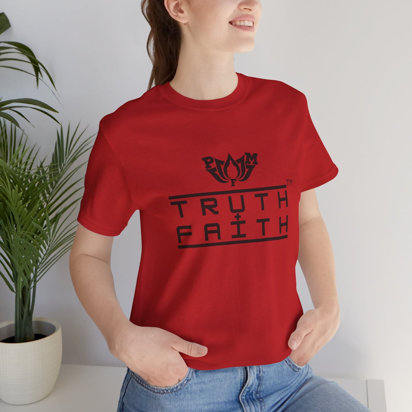 PMF Truth + Faith Graphic Tee — Minimalist Spiritual Logo T-Shirt