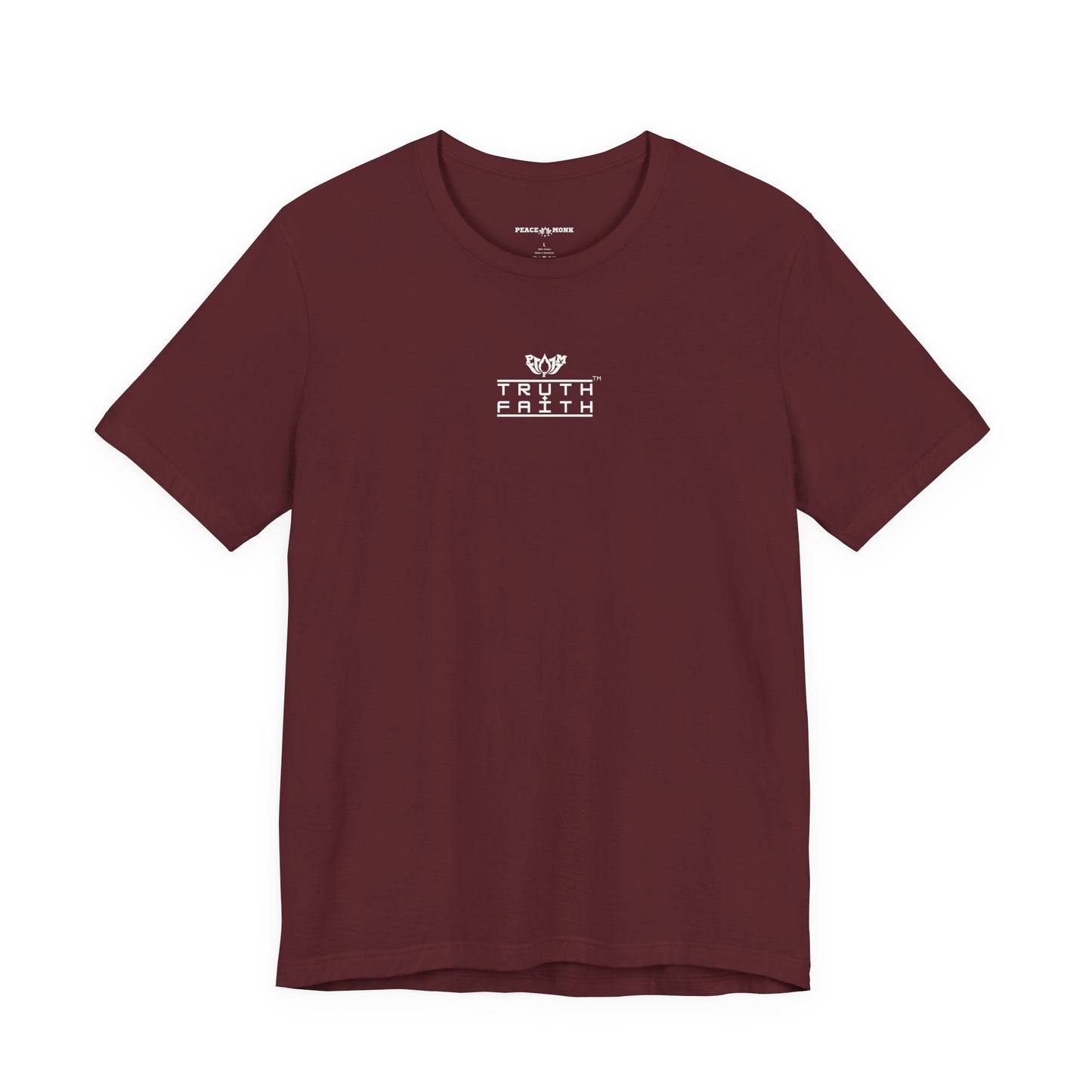 Truth + Faith Graphic Tee — Minimalist PMF Logo T-Shirt- Dark Colors