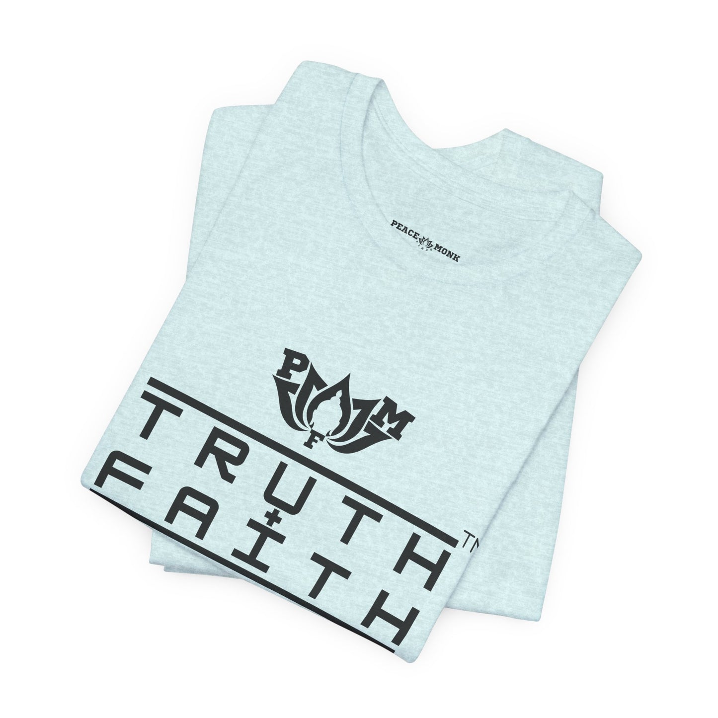 PMF Truth + Faith Graphic Tee — Minimalist Spiritual Logo T-Shirt
