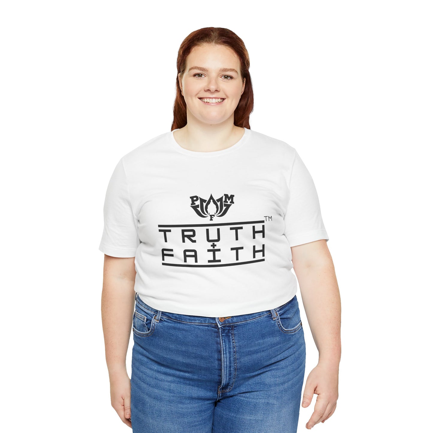 PMF Truth + Faith Graphic Tee — Minimalist Spiritual Logo T-Shirt