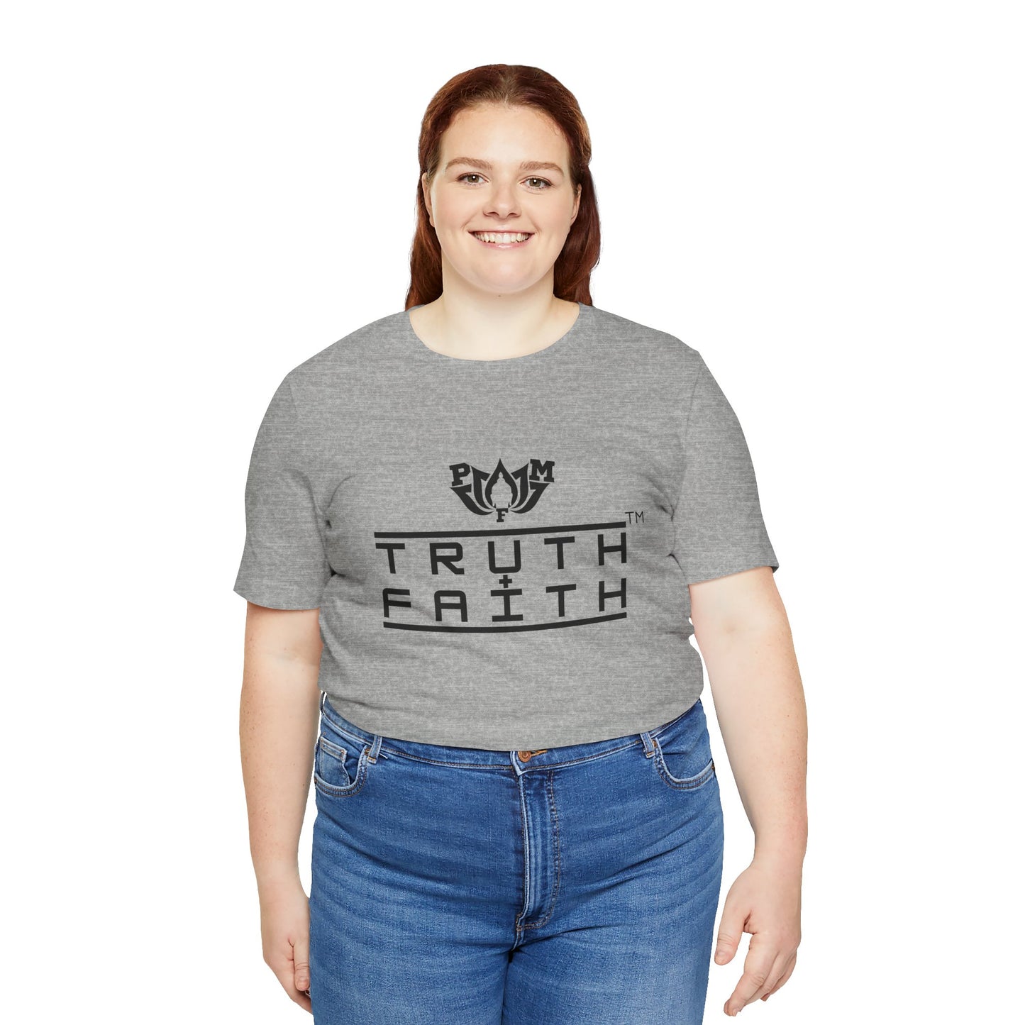 PMF Truth + Faith Graphic Tee — Minimalist Spiritual Logo T-Shirt