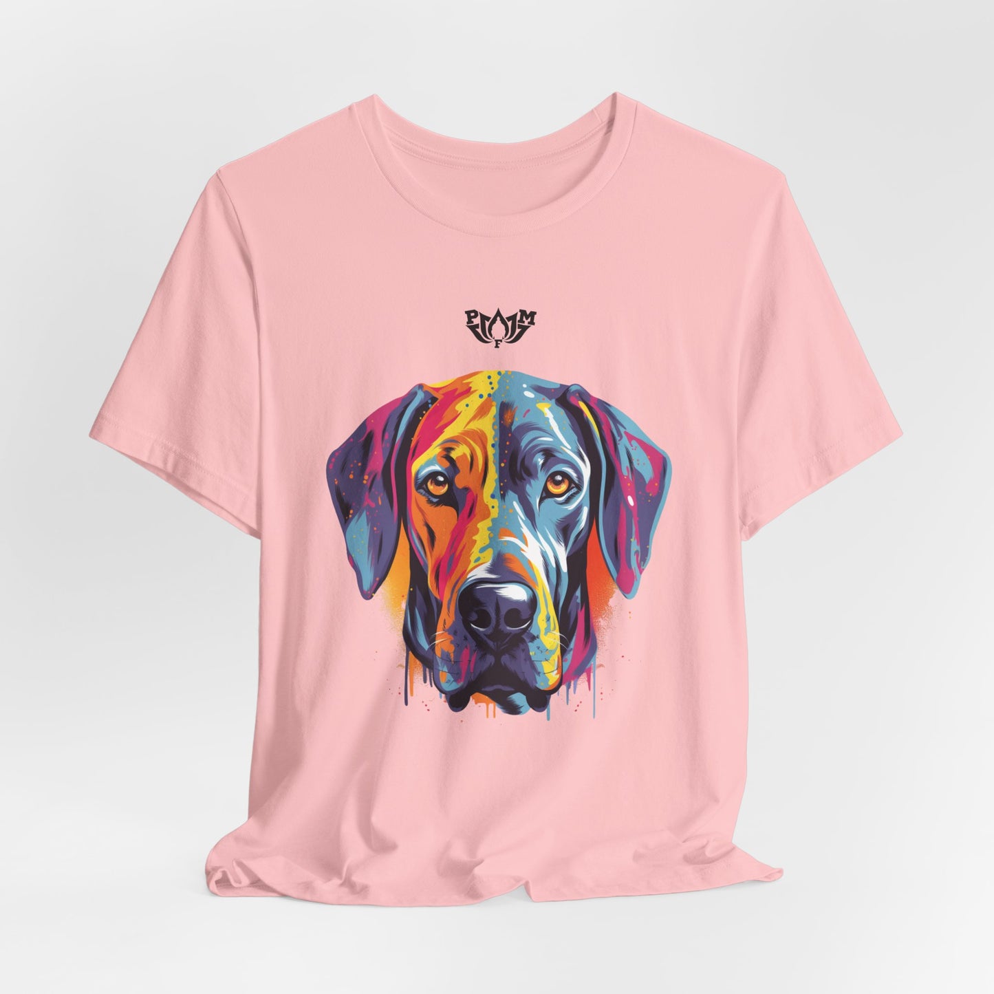 PMF Colorful Dog Portrait T-Shirt- PeaceMonkFinds