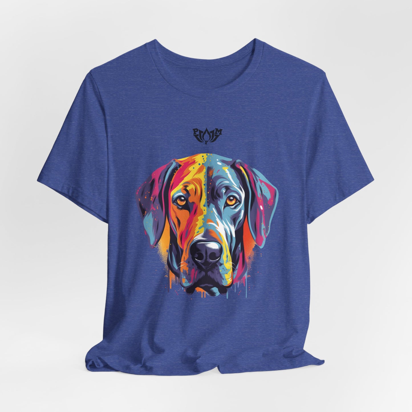 PMF Colorful Dog Portrait T-Shirt- PeaceMonkFinds
