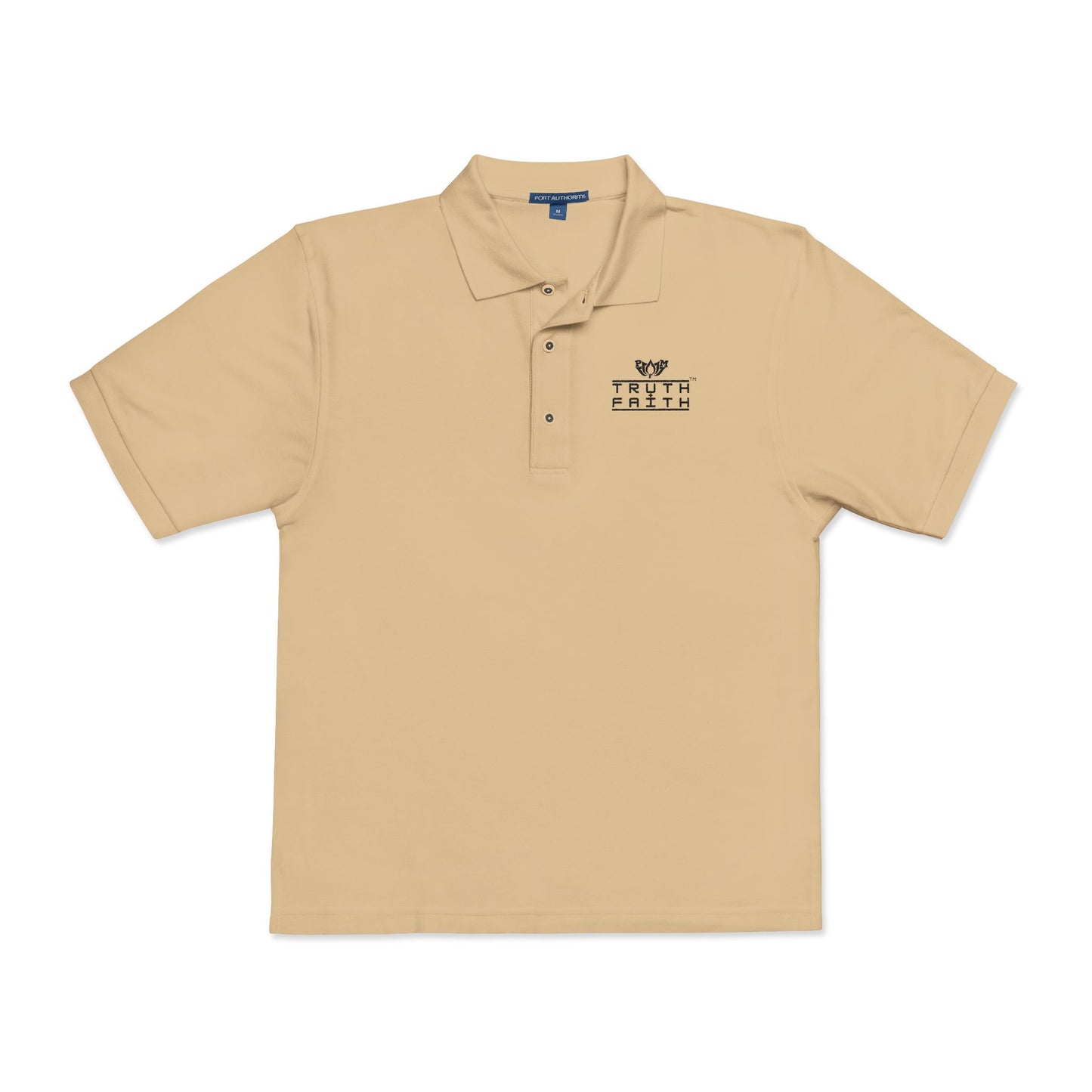Embroidered PeaceMonkFinds "Truth & Faith" Polo Shirt