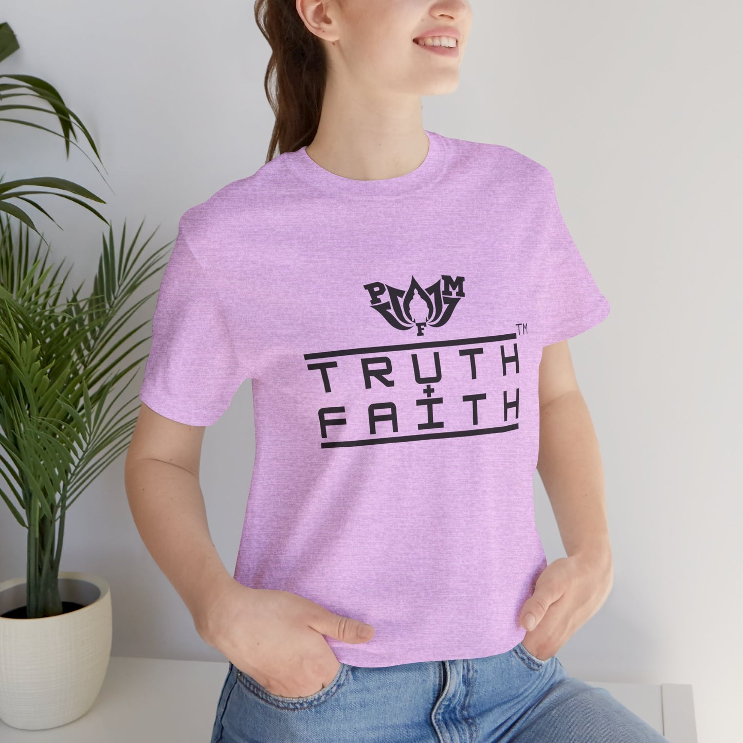 PMF Truth + Faith Graphic Tee — Minimalist Spiritual Logo T-Shirt
