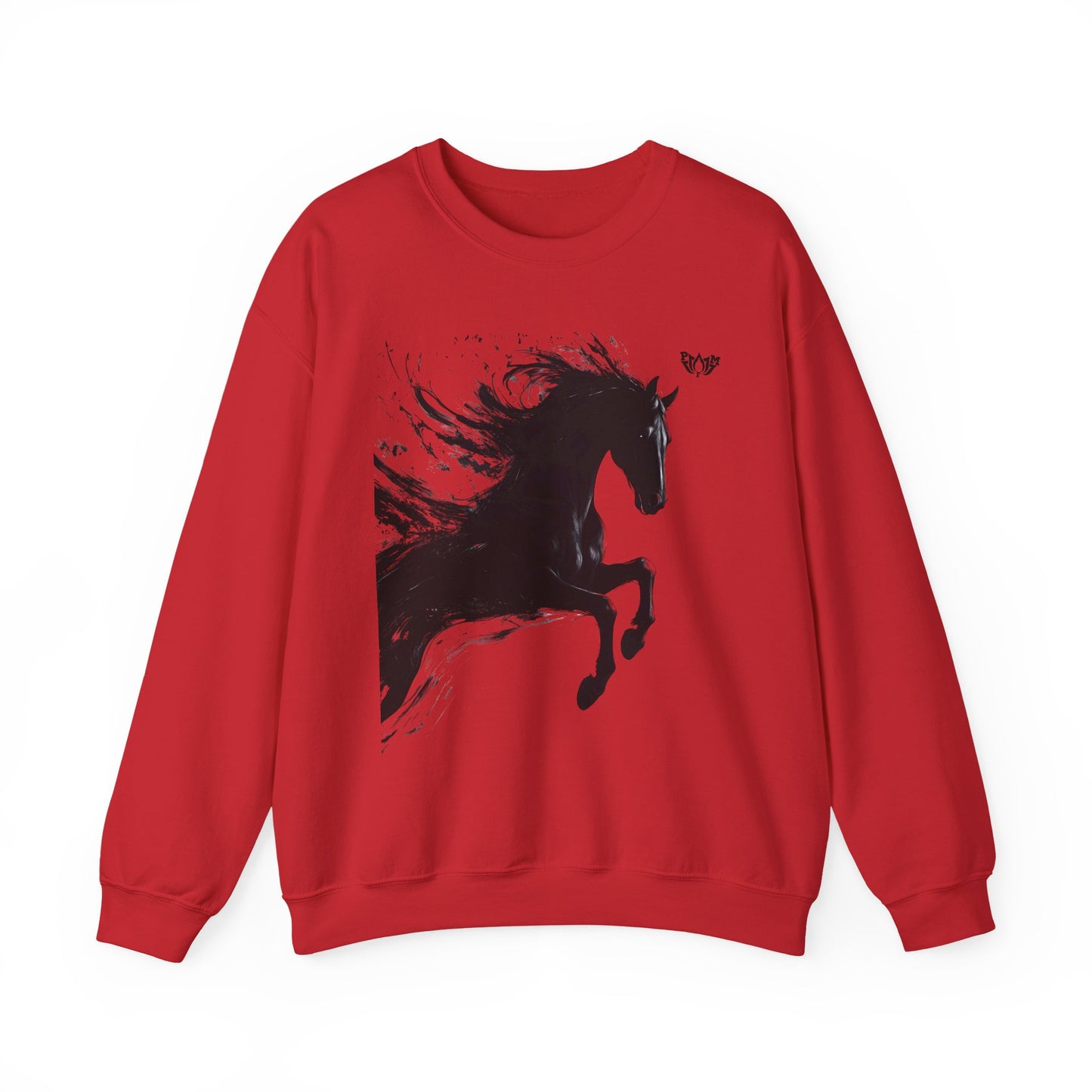 Ink Splash Horse Crewneck Sweatshirt - PMF Truth Faith