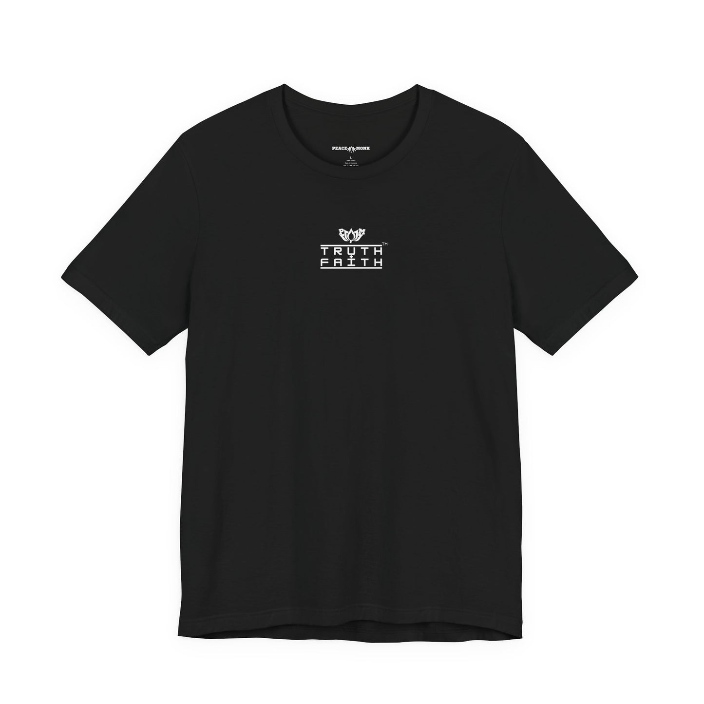 Truth + Faith Graphic Tee — Minimalist PMF Logo T-Shirt- Dark Colors