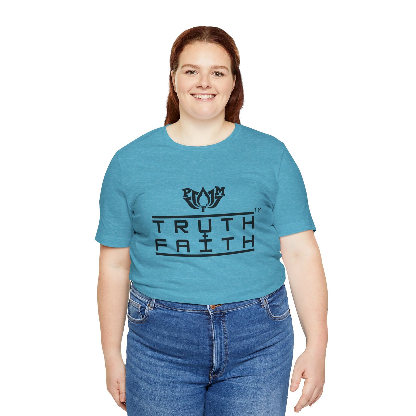 PMF Truth + Faith Graphic Tee — Minimalist Spiritual Logo T-Shirt