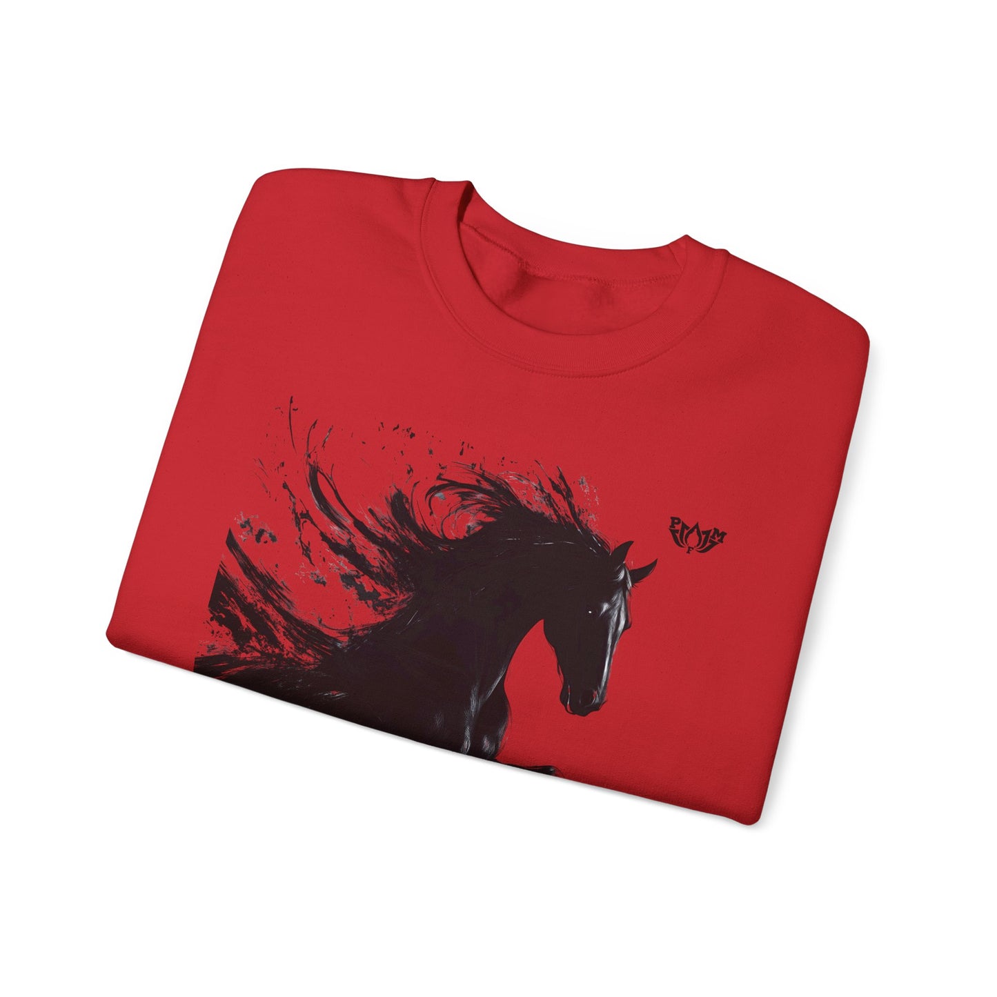 Ink Splash Horse Crewneck Sweatshirt - PMF Truth Faith