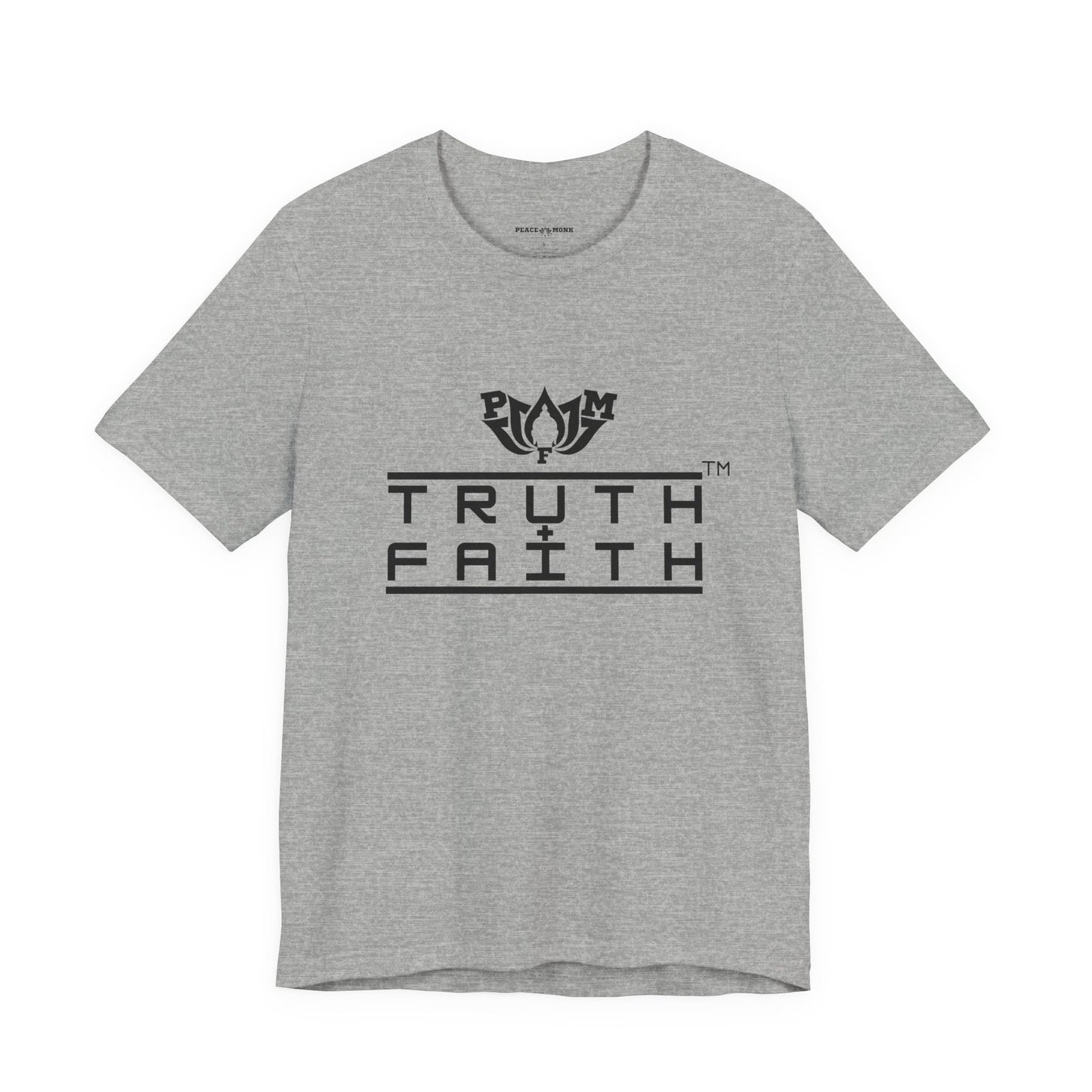 PMF Truth + Faith Graphic Tee — Minimalist Spiritual Logo T-Shirt