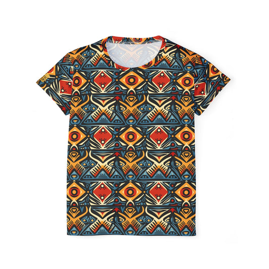 Women's Jersey — Colorful Tribal Geometric All-Over Print | With PMF Truth + Faith logo on Right Sleeve