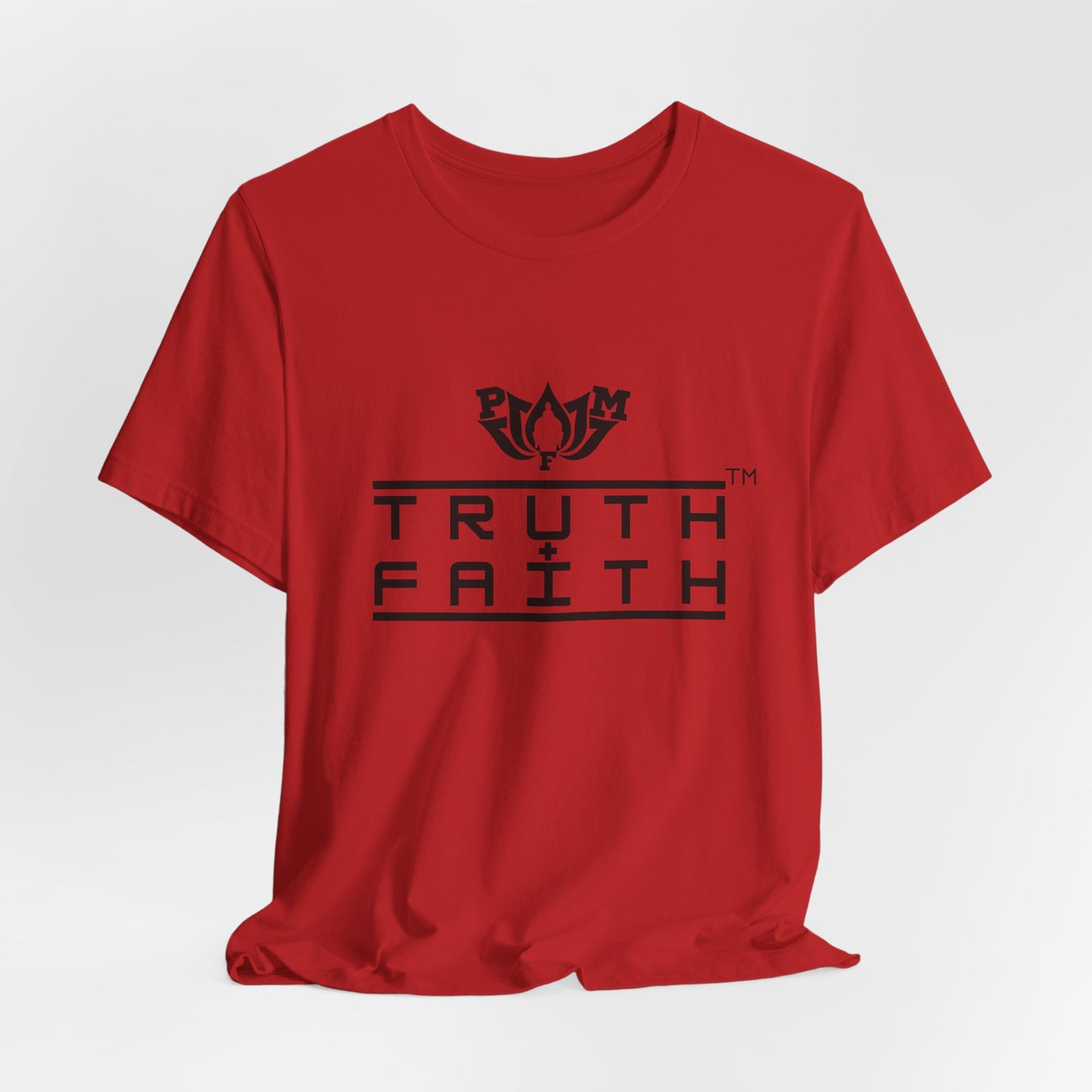 PMF Truth + Faith Graphic Tee — Minimalist Spiritual Logo T-Shirt