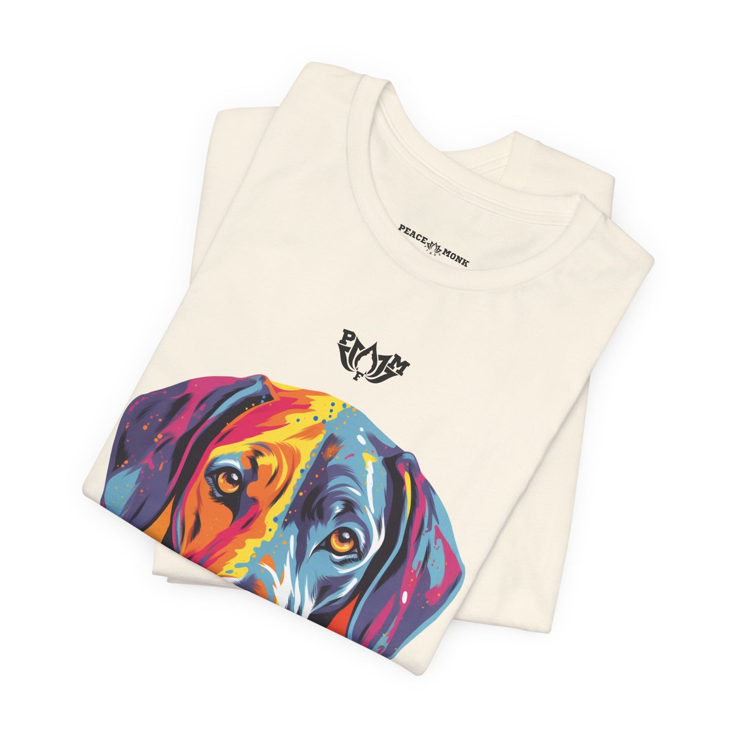 PMF Colorful Dog Portrait T-Shirt- PeaceMonkFinds