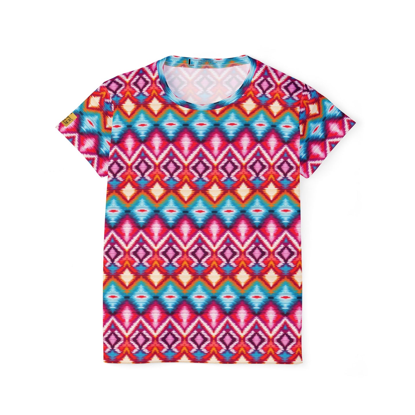 Women's Sports Jersey — Colorful Aztec Geometric All-Over Print | With PMF Truth + Faith logo on Right Sleeve