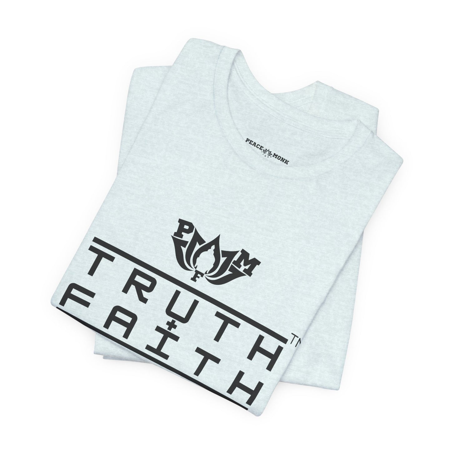 PMF Truth + Faith Graphic Tee — Minimalist Spiritual Logo T-Shirt