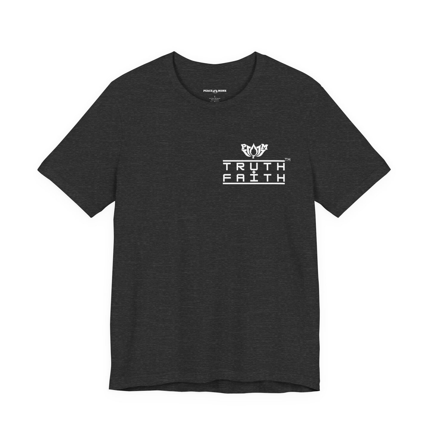 PMF Truth + Faith Graphic Tee — Minimalist PMF Logo T-Shirt- Dark Colors