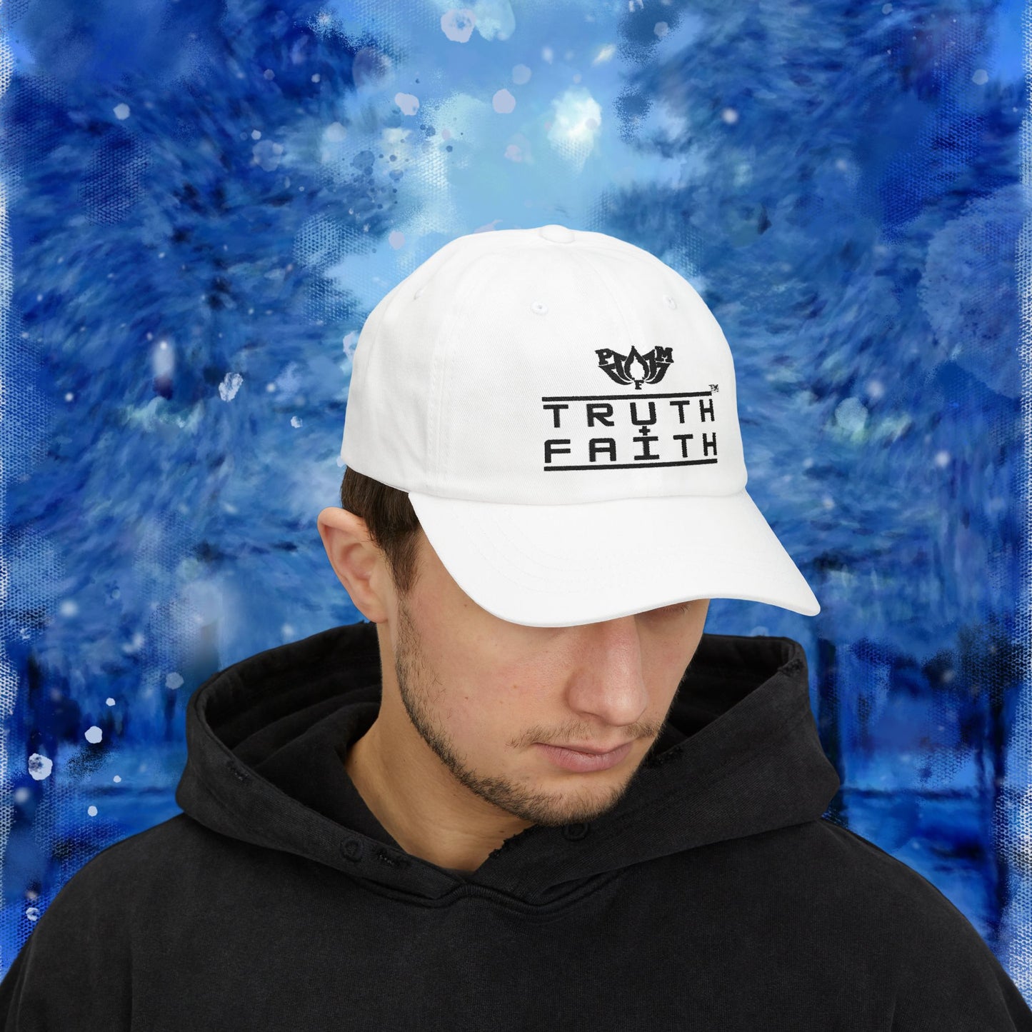 PMF Truth + Faith Embroidered Dad Cap — Minimal Baseball Hat