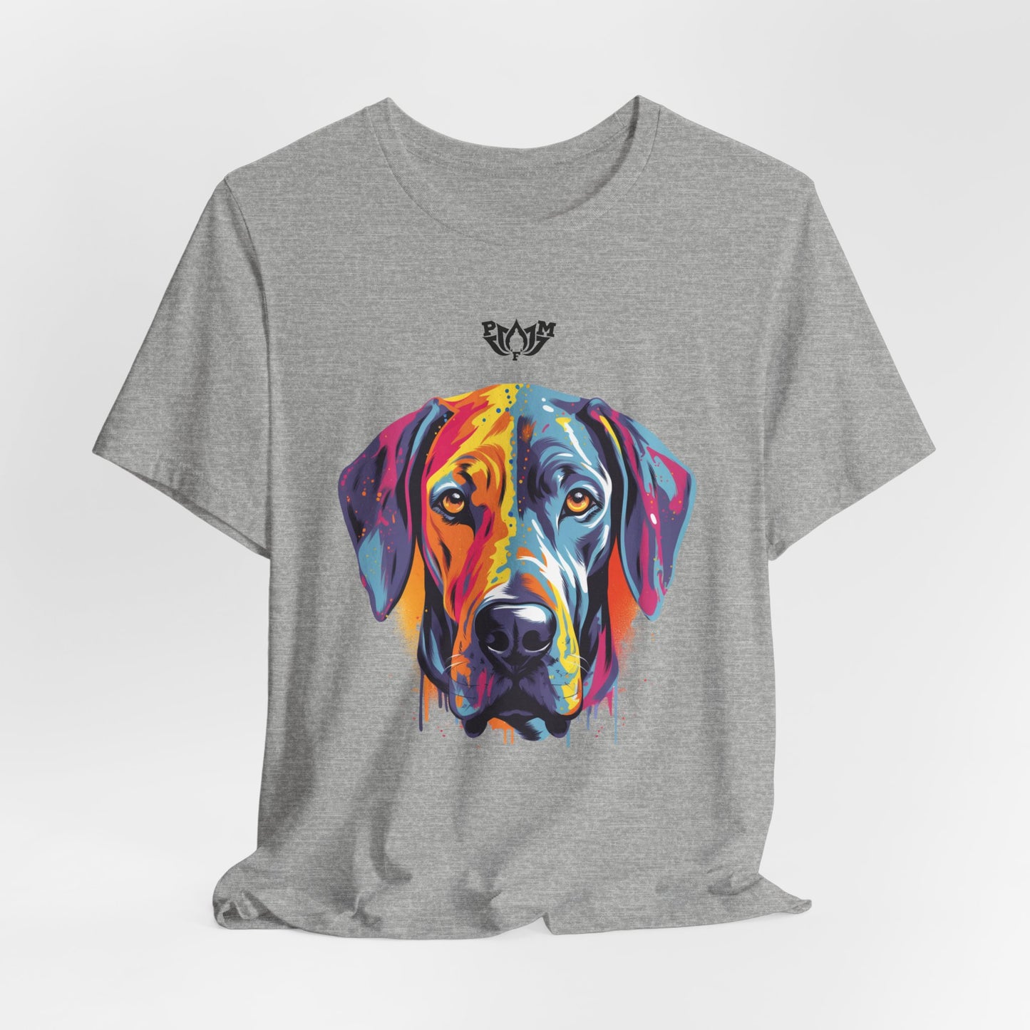PMF Colorful Dog Portrait T-Shirt- PeaceMonkFinds