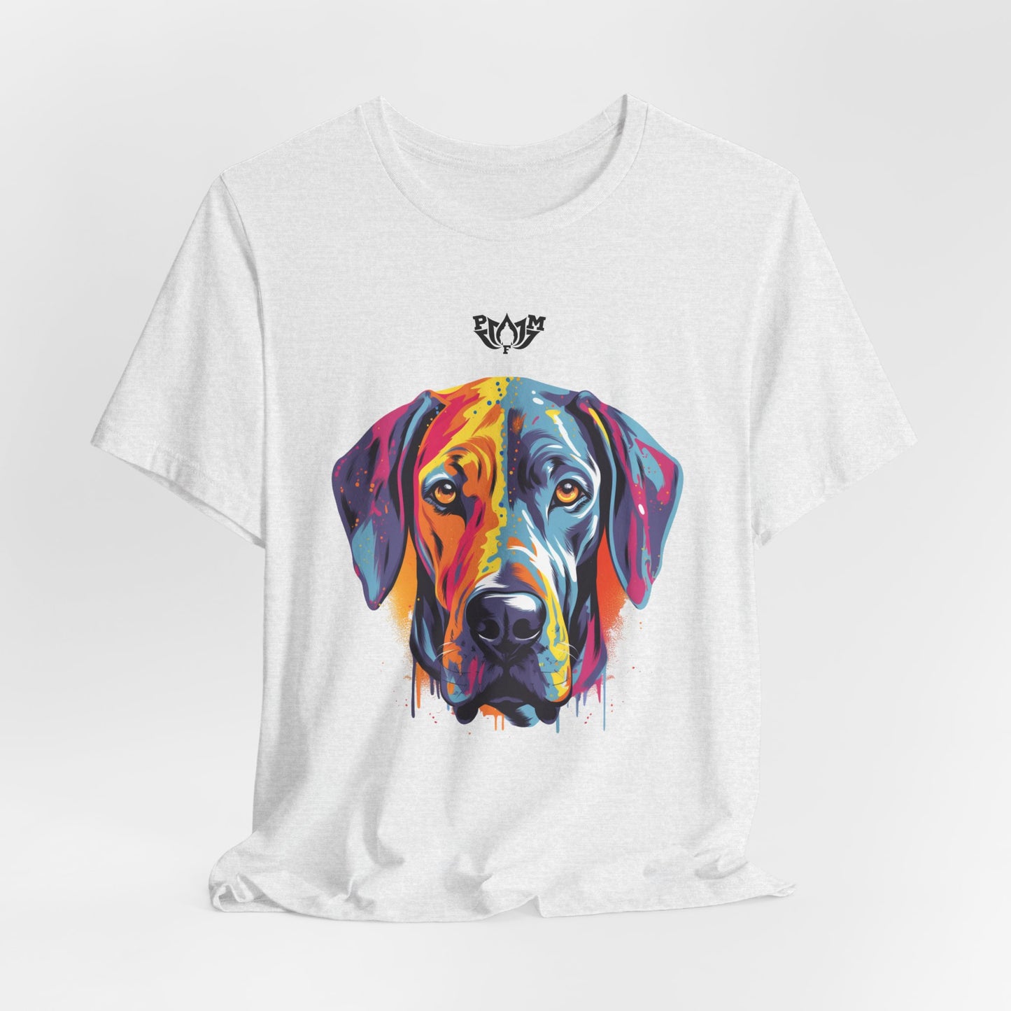 PMF Colorful Dog Portrait T-Shirt- PeaceMonkFinds