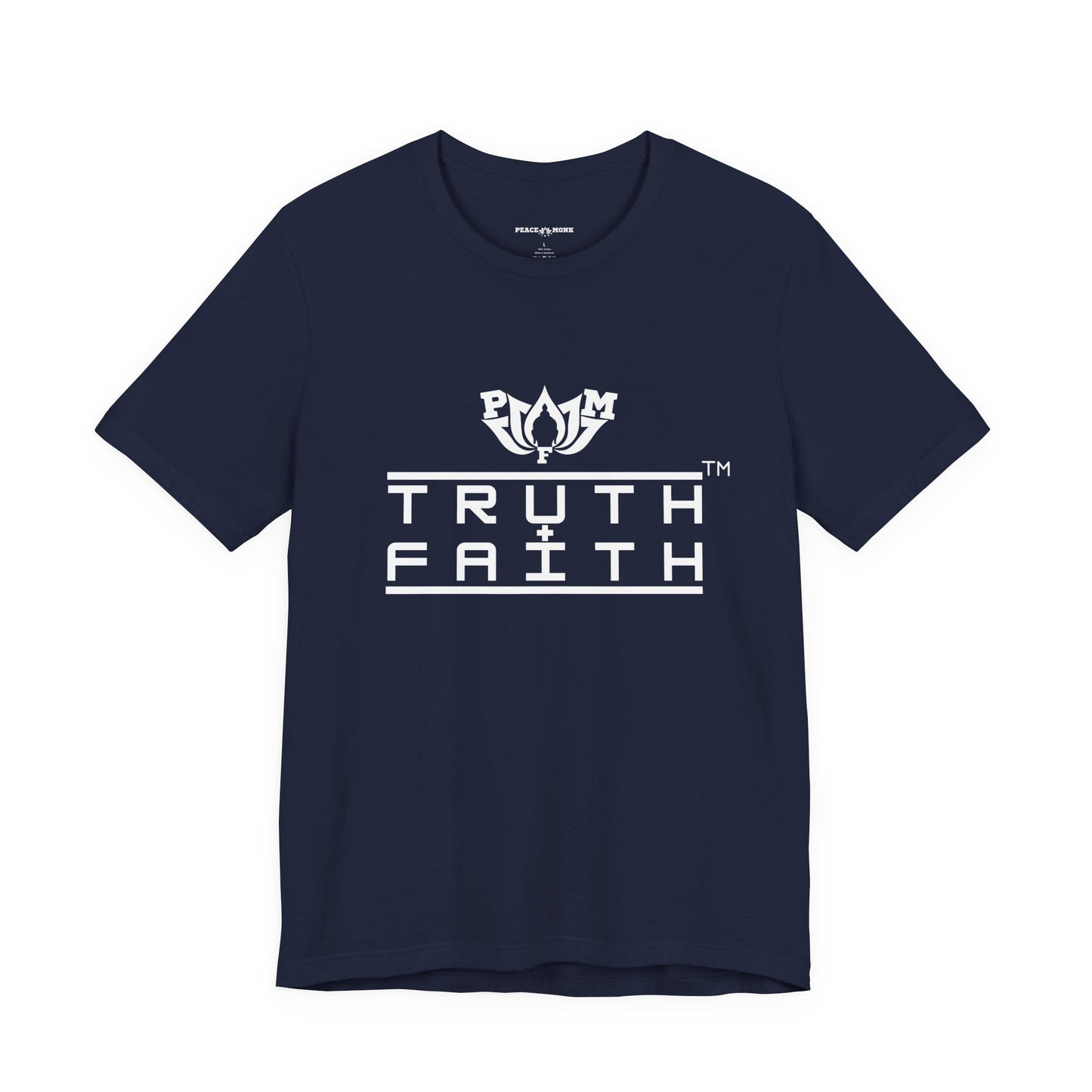 PMF Truth + Faith Graphic Tee — Minimalist Spiritual Logo T-Shirt- Dark Colors