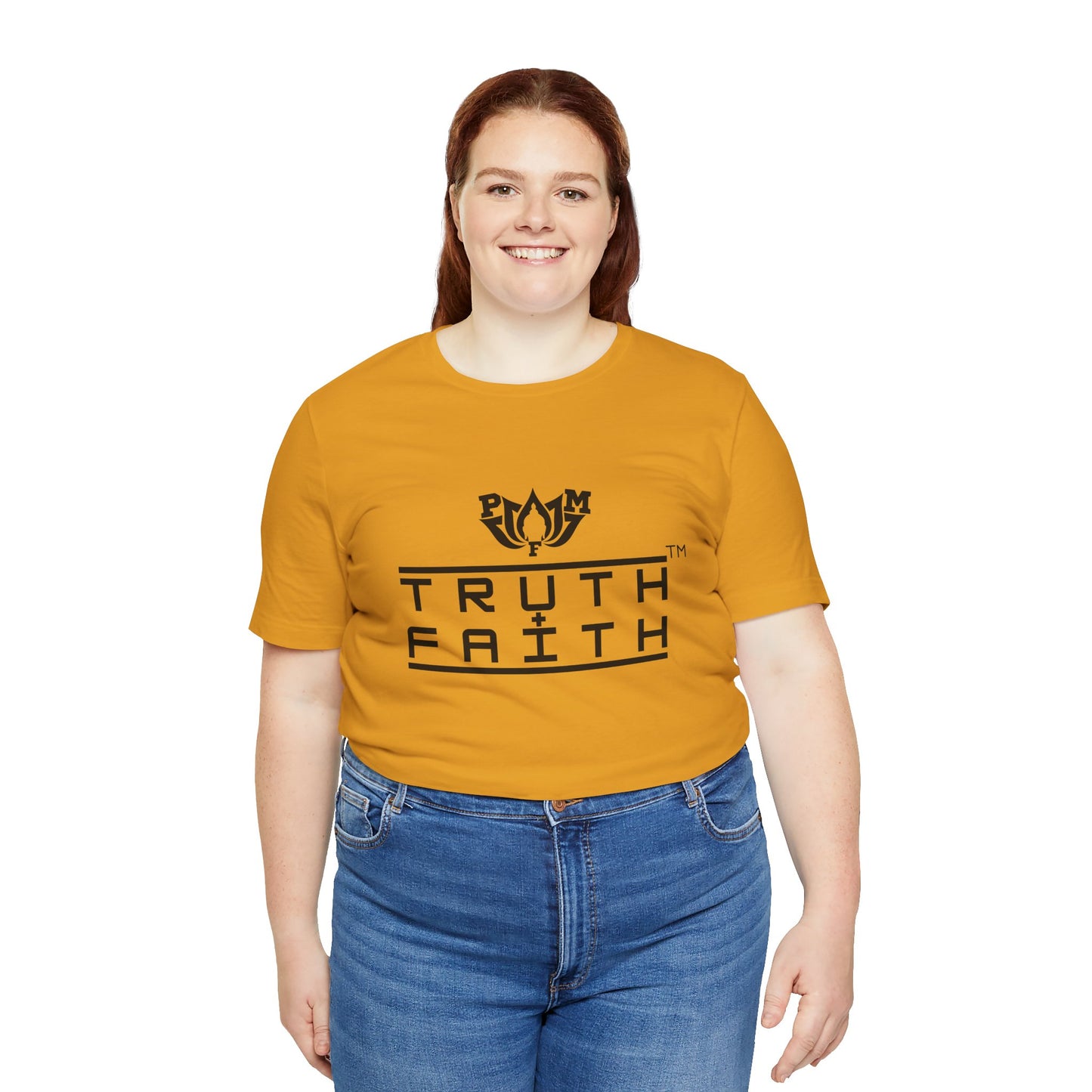 PMF Truth + Faith Graphic Tee — Minimalist Spiritual Logo T-Shirt