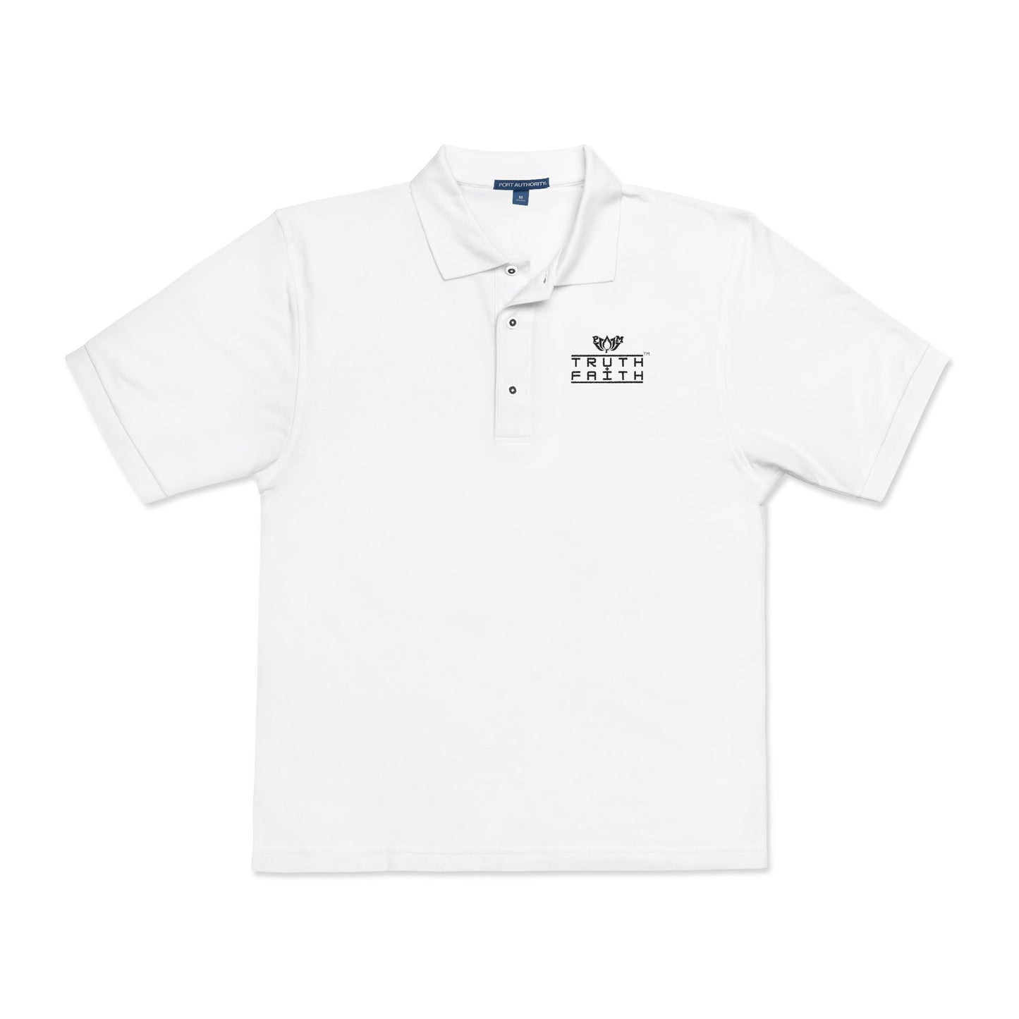 Embroidered PeaceMonkFinds "Truth & Faith" Polo Shirt