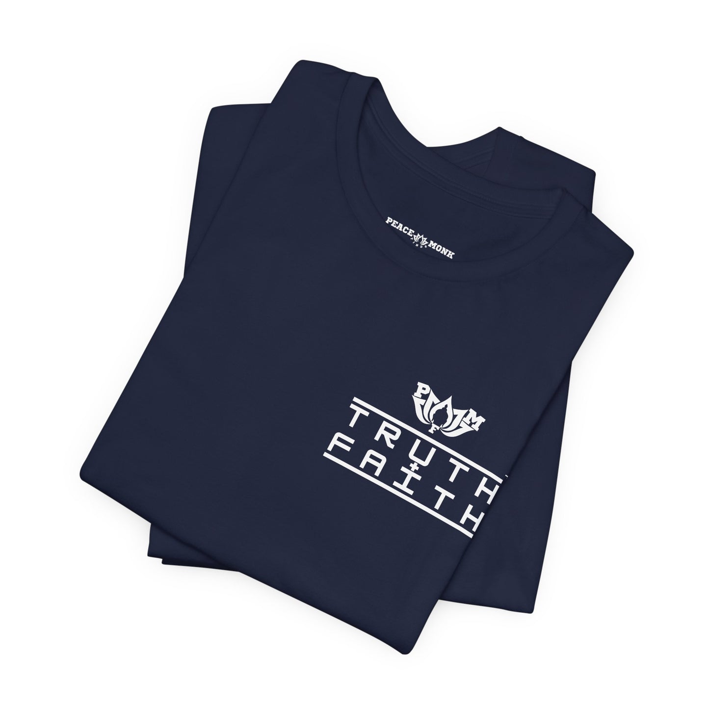PMF Truth + Faith Graphic Tee — Minimalist PMF Logo T-Shirt- Dark Colors