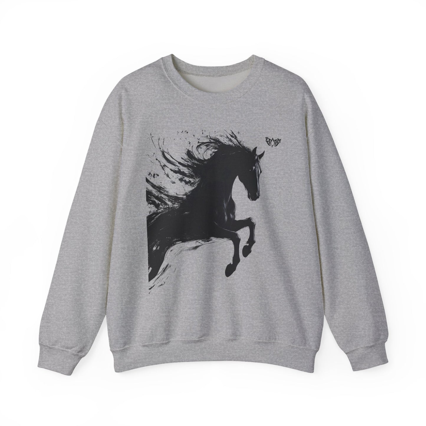 Ink Splash Horse Crewneck Sweatshirt - PMF Truth Faith