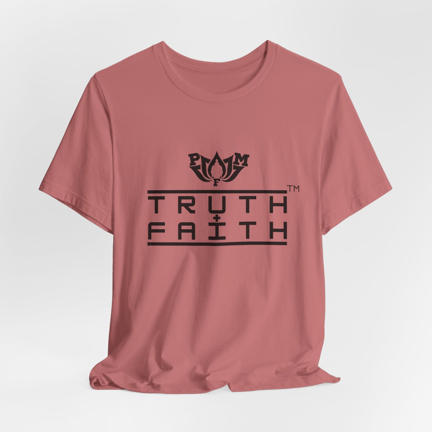 PMF Truth + Faith Graphic Tee — Minimalist Spiritual Logo T-Shirt
