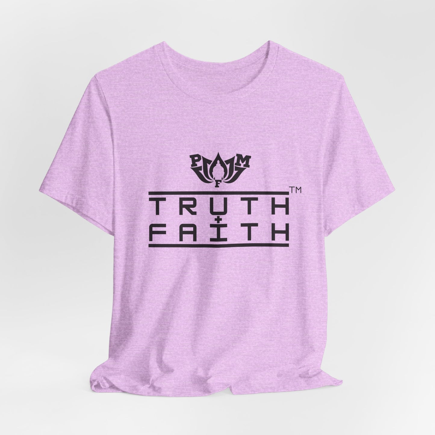PMF Truth + Faith Graphic Tee — Minimalist Spiritual Logo T-Shirt