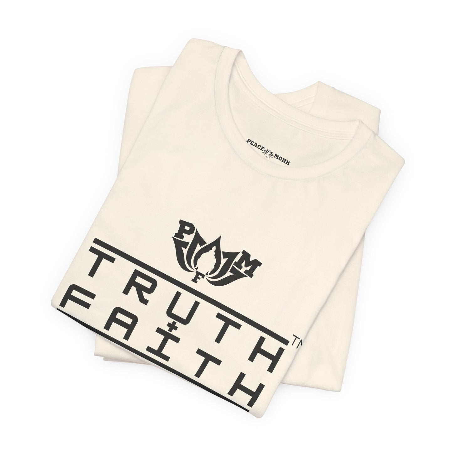 PMF Truth + Faith Graphic Tee — Minimalist Spiritual Logo T-Shirt