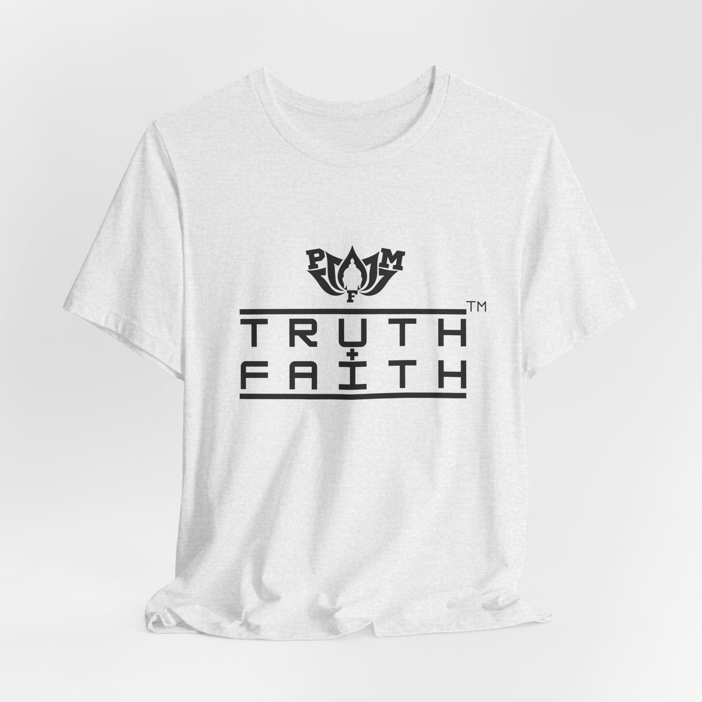 PMF Truth + Faith Graphic Tee — Minimalist Spiritual Logo T-Shirt