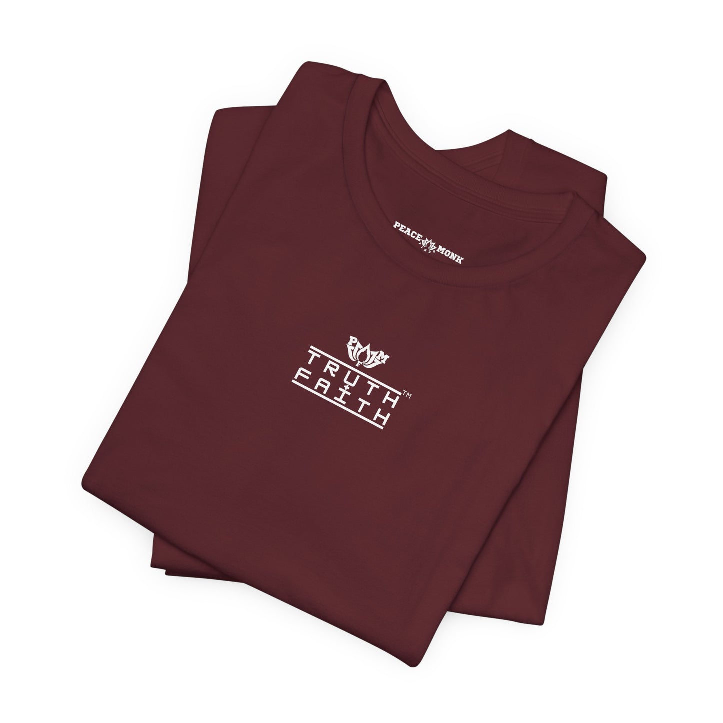 Truth + Faith Graphic Tee — Minimalist PMF Logo T-Shirt- Dark Colors