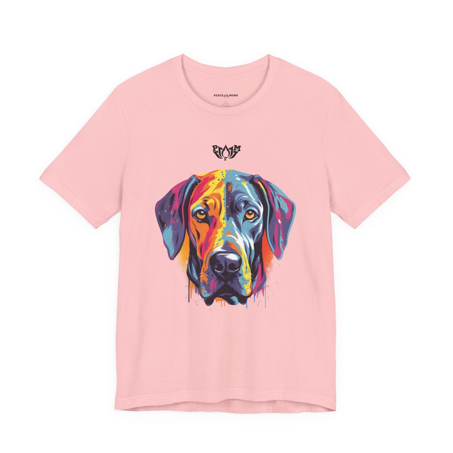PMF Colorful Dog Portrait T-Shirt- PeaceMonkFinds