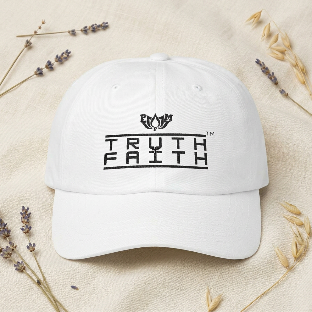 PMF Truth + Faith Embroidered Dad Cap — Minimal Baseball Hat