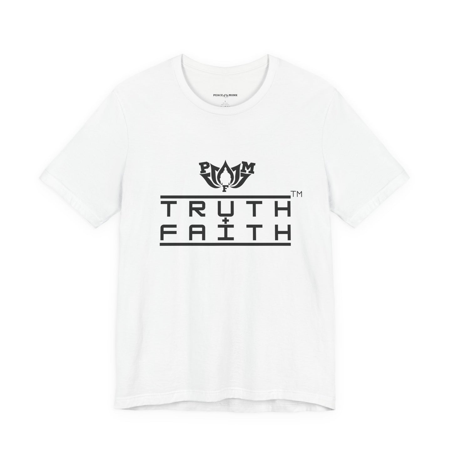 PMF Truth + Faith Graphic Tee — Minimalist Spiritual Logo T-Shirt