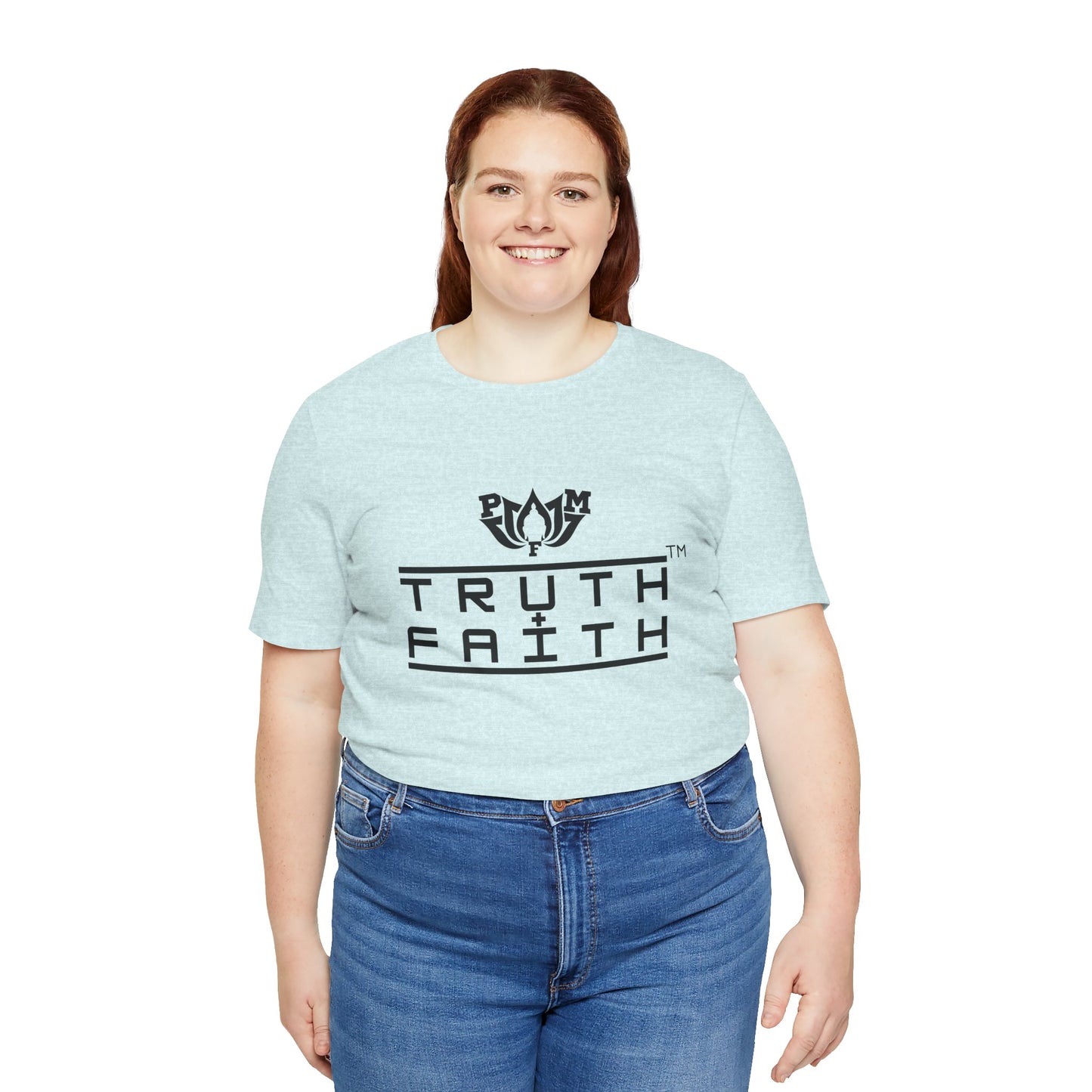 PMF Truth + Faith Graphic Tee — Minimalist Spiritual Logo T-Shirt