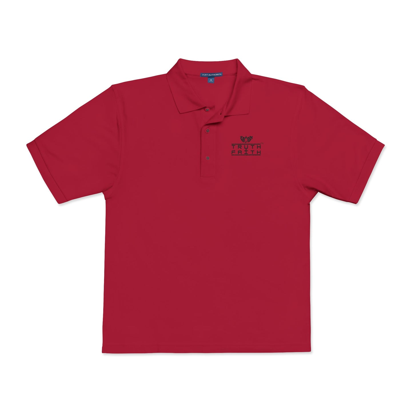 Embroidered PeaceMonkFinds "Truth & Faith" Polo Shirt