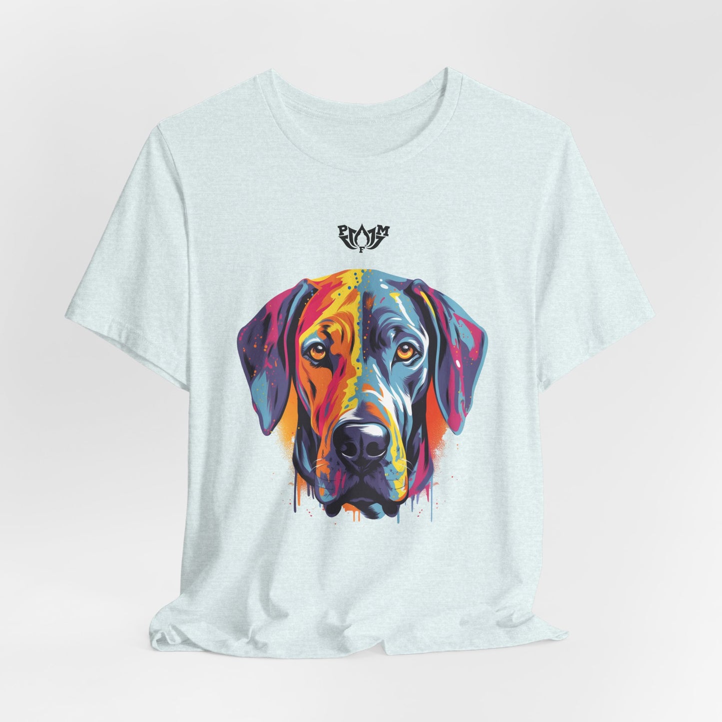PMF Colorful Dog Portrait T-Shirt- PeaceMonkFinds
