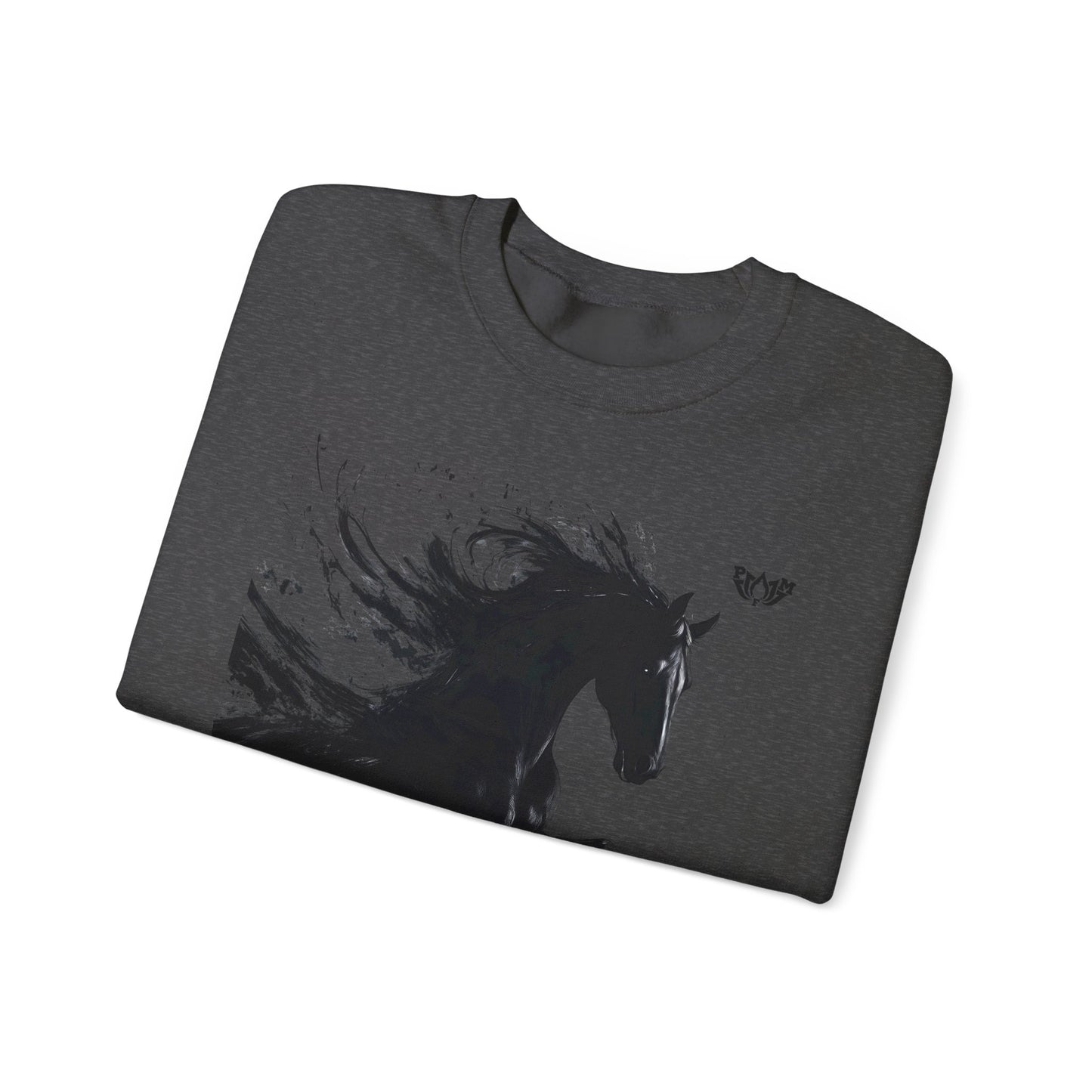 Ink Splash Horse Crewneck Sweatshirt - PMF Truth Faith